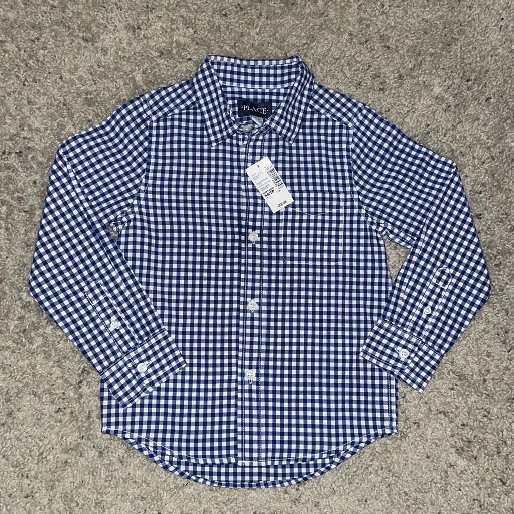 Blue Checkered Button Down